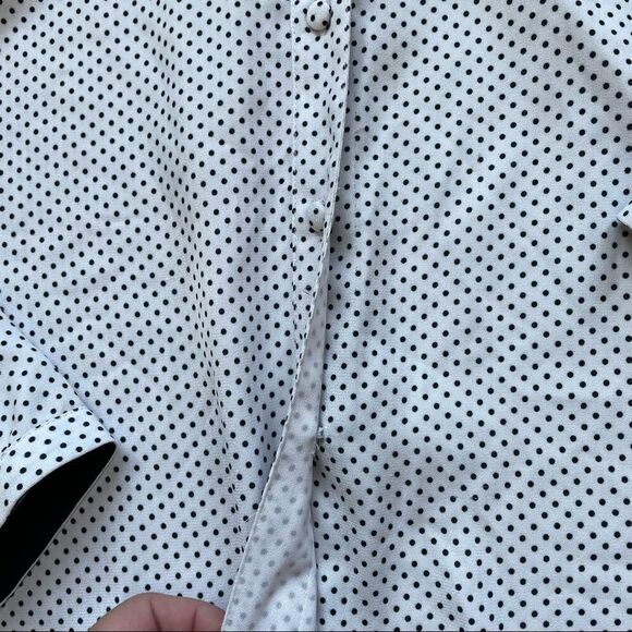 Red by BKE White/Black Polka-Dot Blouse - Small - Picture 3 of 9